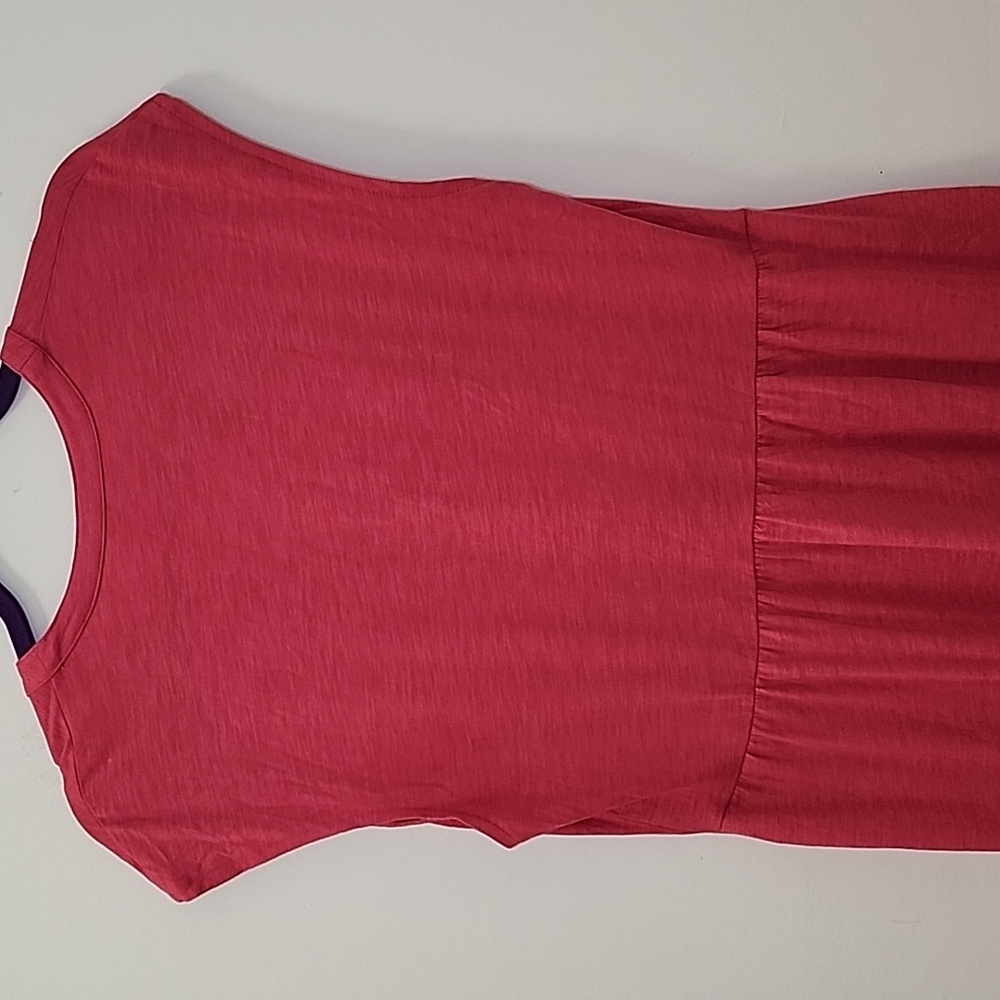 NWOT Boden Pink Chloe Notch Jersey Maxi Barbiecore Dress Sz 8 - Picture 12 of 16